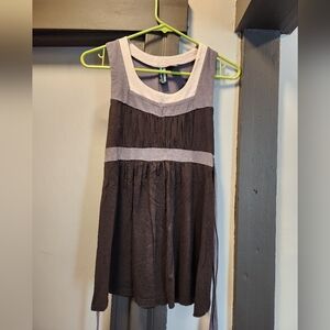 Weavers Black and Grey Tunic With Tie